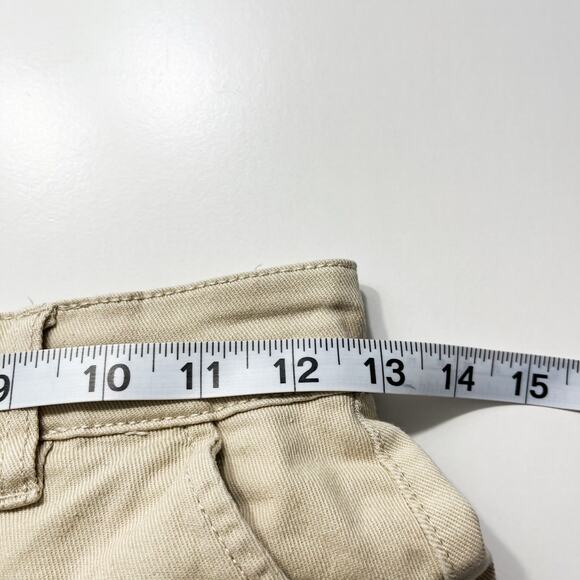 Cotton-On Straight Leg High Rise Chino Pants Sz 4 Tan 4 Pockets Preppy School‎ - Picture 9 of 11